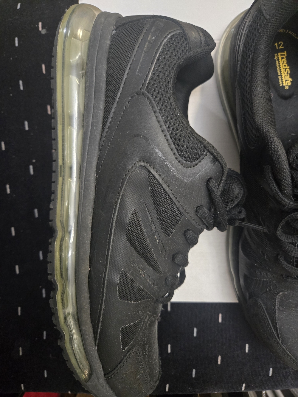Men's Black Air-Visible Cushion Sneaker